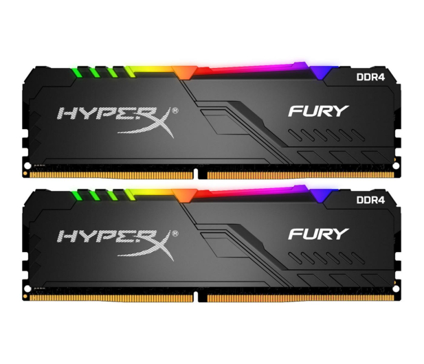 HYPERX DDR4 Fury RGB 16GB/2666 (2*8GB) CL16 HX426C16FB3AK2/16 - 507848 - zdjęcie